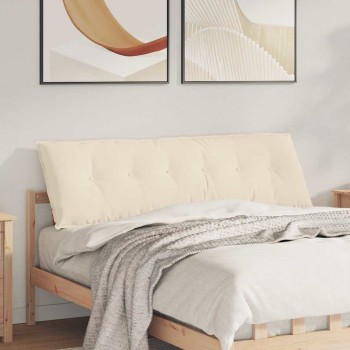 Hátpárna bézs 160 x 50 cm mikroszálas szövet