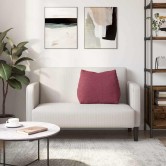 Hátpárna bordó 60 x 20 x 50 cm szövet
