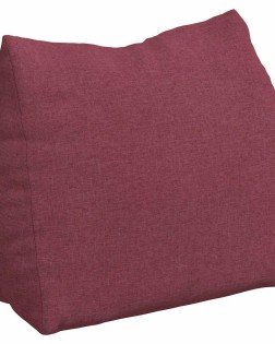 Hátpárna bordó 60 x 20 x 50 cm szövet