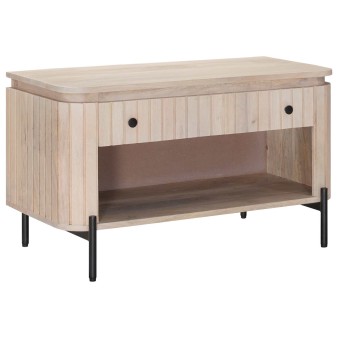 Cipőpad fiókkal 85 x 37 x 48 cm tömör mangófa és műszaki fa