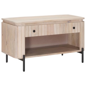 Cipőpad fiókkal 85 x 37 x 48 cm tömör mangófa és műszaki fa