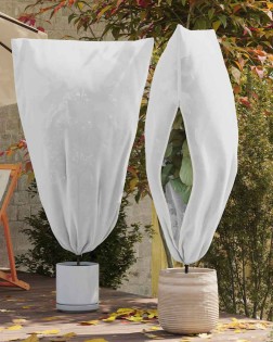Fagy elleni növény gyapjú fedők 5 pcs fehér 1,8 x 1,2 m