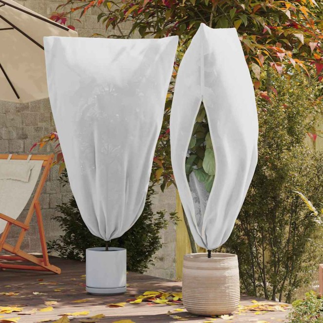 Fagy elleni növény gyapjú fedők 5 pcs fehér 1,8 x 1,2 m