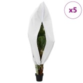 Fagy elleni növény gyapjú fedők 5 pcs fehér 1,8 x 1,2 m