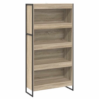 Könyvespolc 2 pcs sonoma 80 x 30 x 155 cm faanyag