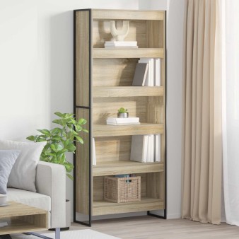 Könyvespolc 2 pcs sonoma 80 x 30 x 189,5 cm faanyag