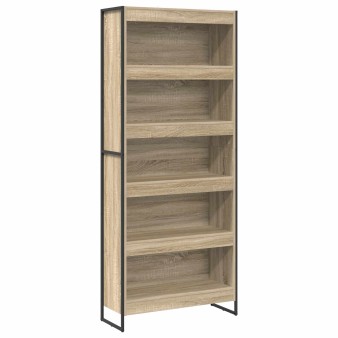 Könyvespolc 2 pcs sonoma 80 x 30 x 189,5 cm faanyag