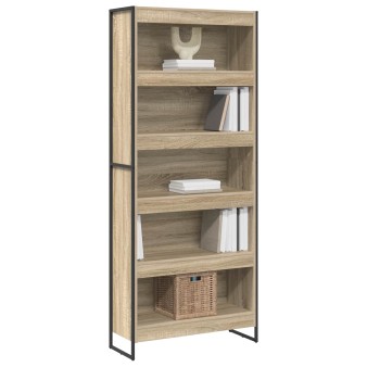 Könyvespolc 2 pcs sonoma 80 x 30 x 189,5 cm faanyag