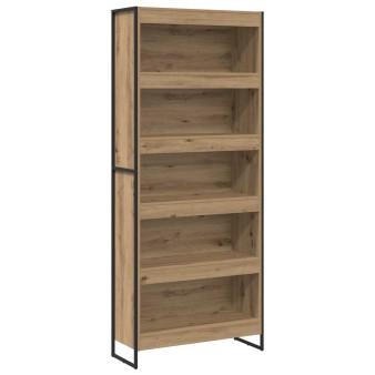 Könyvespolc 2 pcs művészi tölgy 80 x 30 x 189,5 cm faanyag