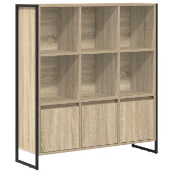 Könyvespolc 2 pcs sonoma 99,5 x 30 x 108 cm faanyag