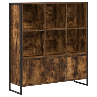 Könyvespolc 2 pcs füstös tölgy 99,5 x 30 x 108 cm faanyag