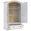 Ruhásszekrény corona fehér 101 x 52 x 170 cm tömör fenyőfa