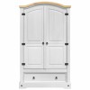 Ruhásszekrény corona fehér 101 x 52 x 170 cm tömör fenyőfa