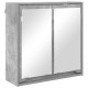 Fürdőszobai tükörszekrény beton szürke 60 x 20 x 60 cm faanyag