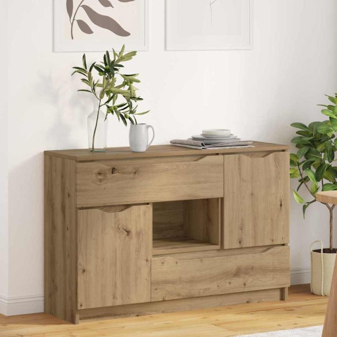 Széf fiókkal artisan tölgy 100 x 30 x 65,6 faanyag