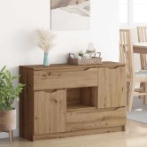 Széf fiókkal artisan tölgy 100 x 30 x 65,6 faanyag
