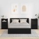 Éjjeliszekrények fiókkal 2 pcs fekete 40 x 30 x 467 cm faanyag