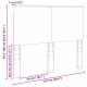 Fejtámla fejtámlával beton szürke 120 cm faanyag