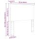Fejtámla fejtámlával szürke sonoma 90 cm faanyag
