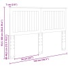 Fejtámla fejtámlával beton szürke 140 cm faanyag