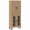 Magasfiú 2 pcs artisan tölgy 69,5 x 34 x 180 cm