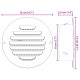 Levegő szellőzőfedél 4 pcs ezüst 80 mm rozsdamentes acél