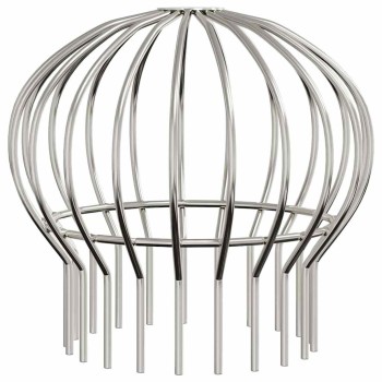 Cseppentő levélvédő 8 pcs ezüst 160 mm rozsdamentes acél