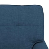 Párás fotel párnával kék 91 x 157 x 91 cm szövet Párás fotel párnával kék 91 x 157 x 91 cm szövet