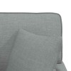 Fotel loungba szoknyával párnával 3 pcs világosszürke szövet