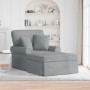 Fotel loungba szoknyával párnával 3 pcs világosszürke szövet