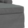 Fotel loungba szoknyával párnával 3 pcs sötétszürke szövet