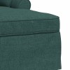 Fotel loungba szoknyával párnával 3 pcs sötétzöld szövet