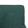 Fotel loungba szoknyával párnával 3 pcs sötétzöld szövet