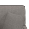 Fotel loungba szoknyával párnával 3 pcs tópszínű szövet