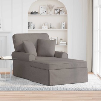 Fotel loungba szoknyával párnával 3 pcs tópszínű szövet
