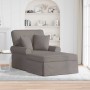 Fotel loungba szoknyával párnával 3 pcs tópszínű szövet