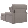 Fotel loungba szoknyával párnával 3 pcs tópszínű szövet