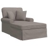Fotel loungba szoknyával párnával 3 pcs tópszínű szövet