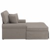 Fotel loungba szoknyával párnával 3 pcs tópszínű szövet