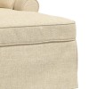 Fotel loungba szoknyával párnával párnával 3 pcs krém szövet
