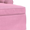 Fotel loungba szoknyával párnával 3 pcs rózsaszín szövet