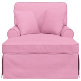 Fotel loungba szoknyával párnával 3 pcs rózsaszín szövet