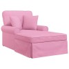 Fotel loungba szoknyával párnával 3 pcs rózsaszín szövet