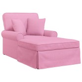 Fotel loungba szoknyával párnával 3 pcs rózsaszín szövet