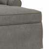 Fotel loungba szoknyával 3 pcs világosszürke bársonyos szövet