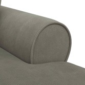 Fotel loungba szoknyával 3 pcs világosszürke bársonyos szövet Fotel loungba szoknyával 3 pcs világosszürke bársonyos szövet