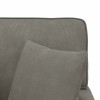 Fotel loungba szoknyával 3 pcs világosszürke bársonyos szövet