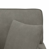 Fotel loungba szoknyával 3 pcs világosszürke bársonyos szövet Fotel loungba szoknyával 3 pcs világosszürke bársonyos szövet