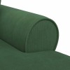 Fotel loungba szoknyával 3 pcs dzsungel zöld bársonyos szövet