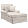 Fotel loungba szoknyával krémszínű 157 x 91 x 91 cm ares